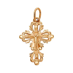 Крест из красного золота