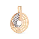Подвеска из красного золота с фианитами