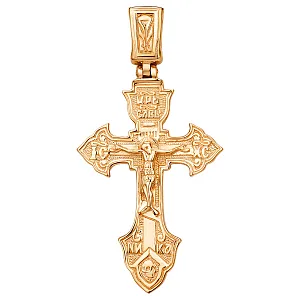 Крест из красного золота