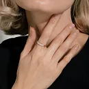 Кольцо из красного золота с фианитами