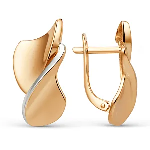 Серьги из красного золота