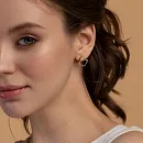 Серьги пусеты из красного золота