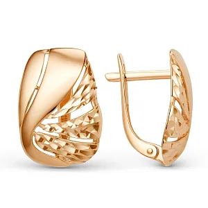 Серьги из красного золота