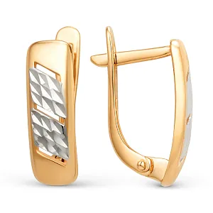 Серьги из красного золота