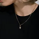 Подвеска из красного золота с фианитом