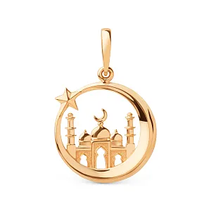 Подвеска из красного золота