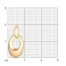 Подвеска из красного золота