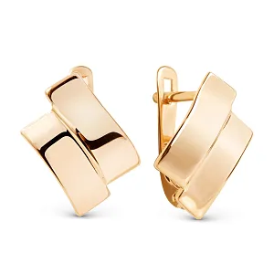 Серьги из красного золота