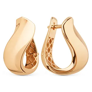 Серьги из красного золота