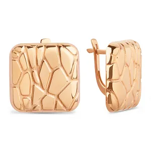 Серьги из красного золота