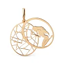 Подвеска из красного золота