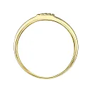 Кольцо из желтого золота с бриллиантами