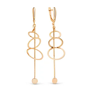 Серьги из красного золота