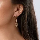 Серьги из красного золота