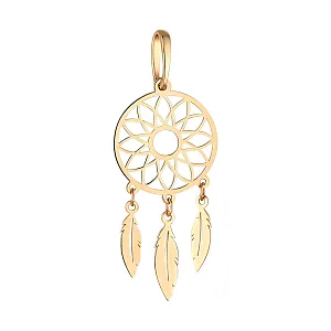 Подвеска из красного золота