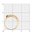 Кольцо из красного золота