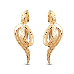 Серьги из красного золота