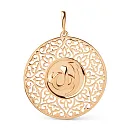 Подвеска из красного золота