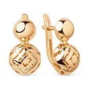 Серьги из красного золота