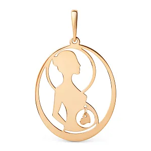 Подвеска из красного золота