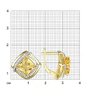 Серьги из желтого золота