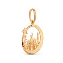 Подвеска из красного золота