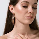 Серьги из красного золота