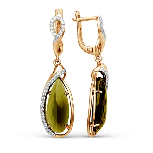 Серьги из красного золота