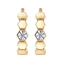 Серьги из красного золота с бриллиантами