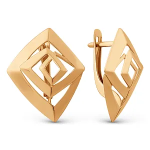 Серьги из красного золота