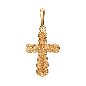 Крест из красного золота
