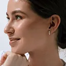 Серьги из красного золота с фианитами