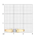 Кольцо из красного золота с бриллиантом