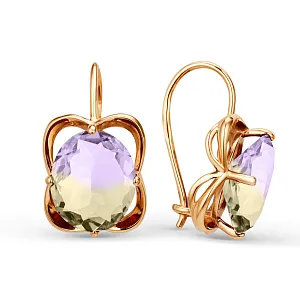 Серьги из красного золота