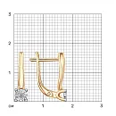 Серьги из красного золота