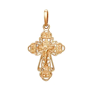 Крест из красного золота