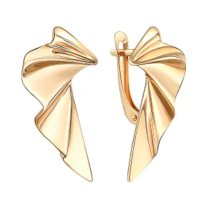 Серьги из красного золота