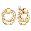 Серьги из красного золота