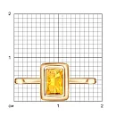 Кольцо из красного золота с цитрином