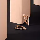 Серьги из красного золота с фианитами