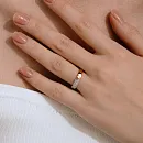 Кольцо из красного золота с фианитами