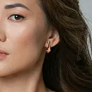 Серьги из красного золота