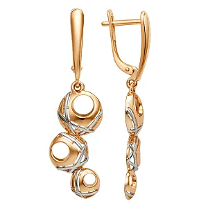 Серьги из красного золота