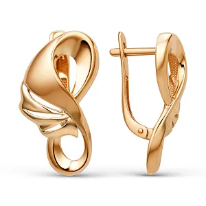 Серьги из красного золота