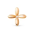 Подвеска из красного золота с фианитом