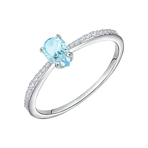 Кольцо из белого золота