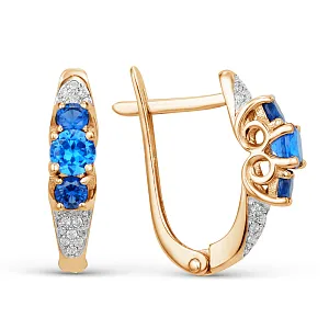 Серьги из красного золота