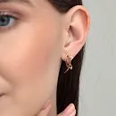 Серьги из красного золота