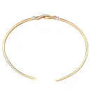 Браслет из красного золота с фианитами