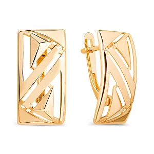 Серьги из красного золота